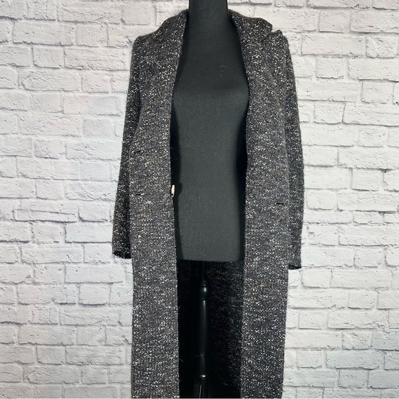 Isabel Marant Etoile Overton Boucle Alpaca Wool Double Breasted Coat Gray XS - Picture 7 of 16